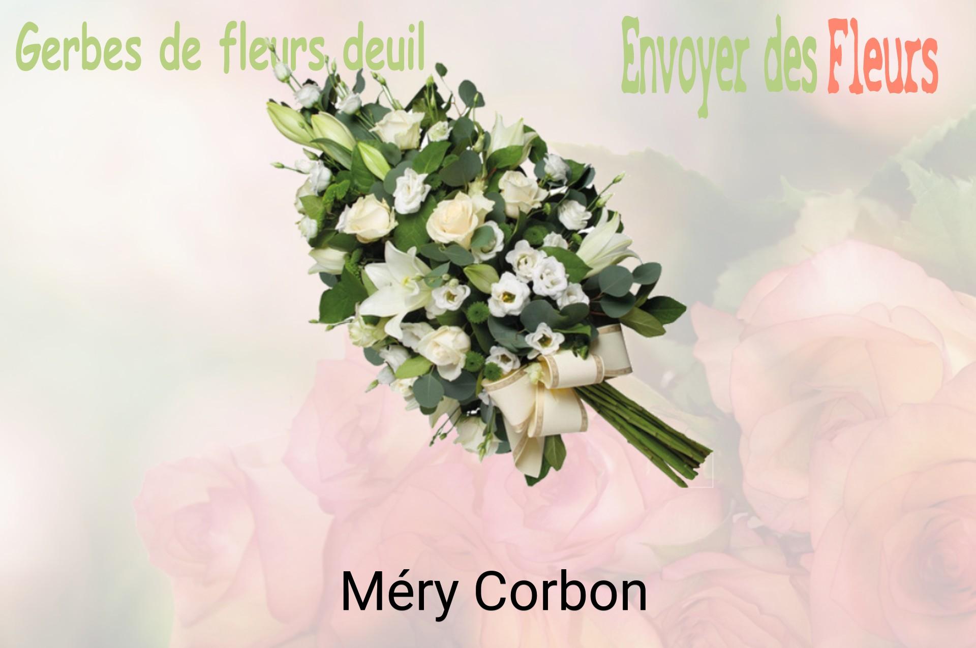 Gerbe de fleurs de deuil livrée à Méry-Corbon